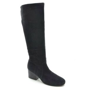 Eileen Fisher tall suede black boot, size 8